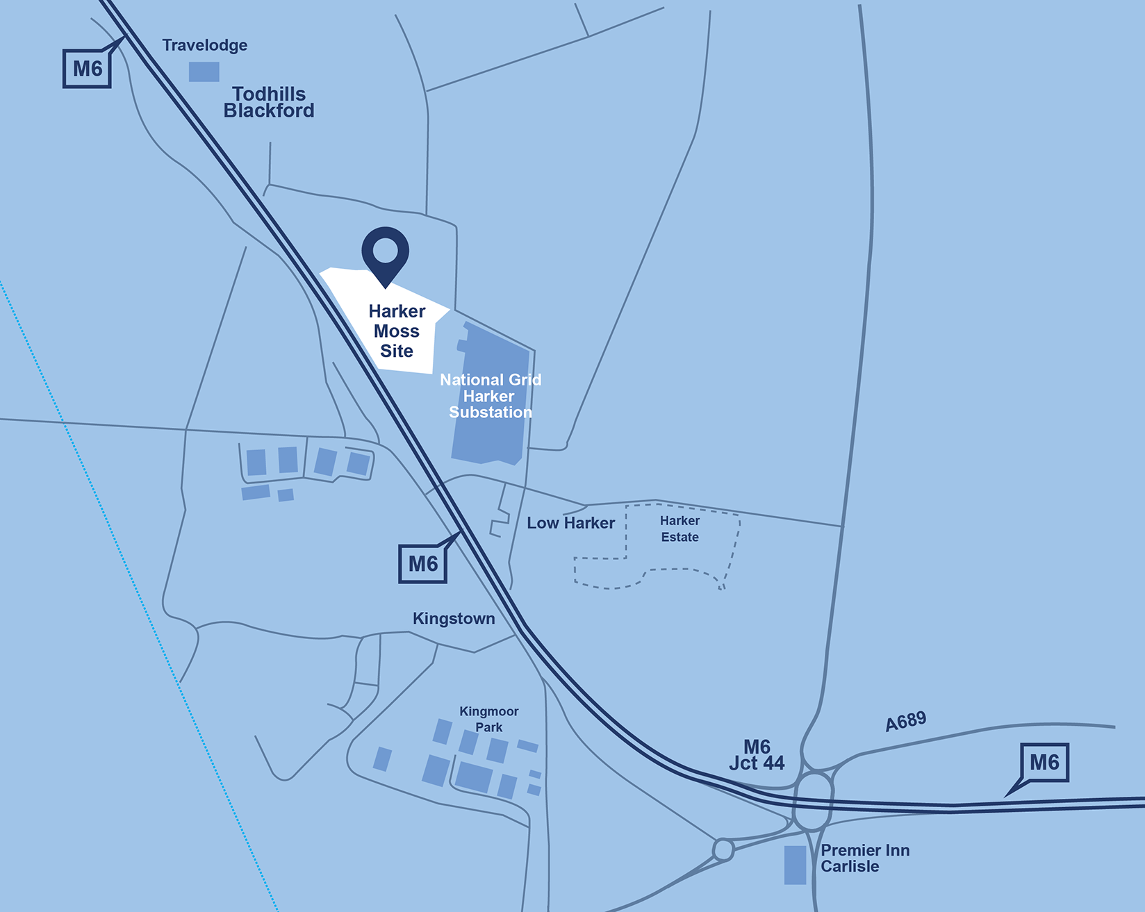 Harker Moss location map