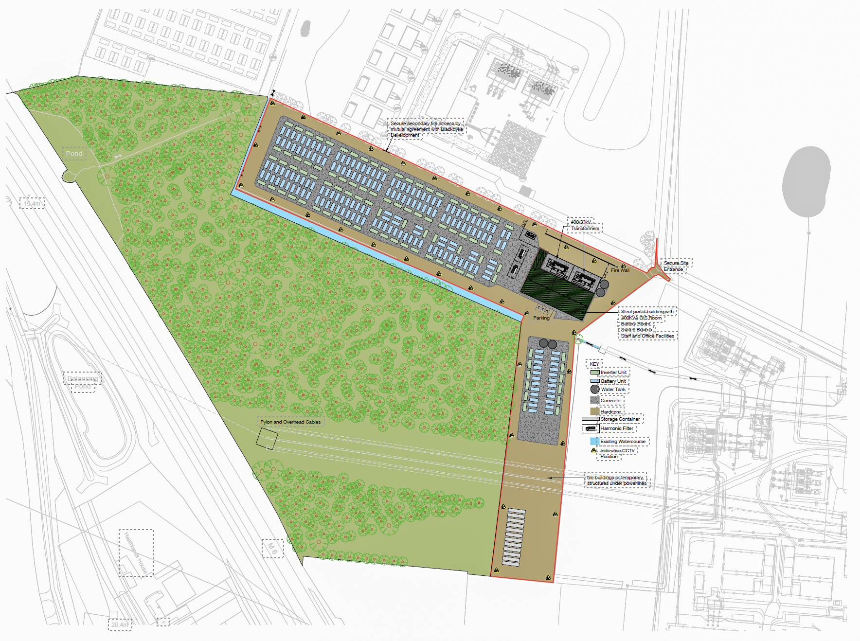 Harker Moss BESS Site Plan